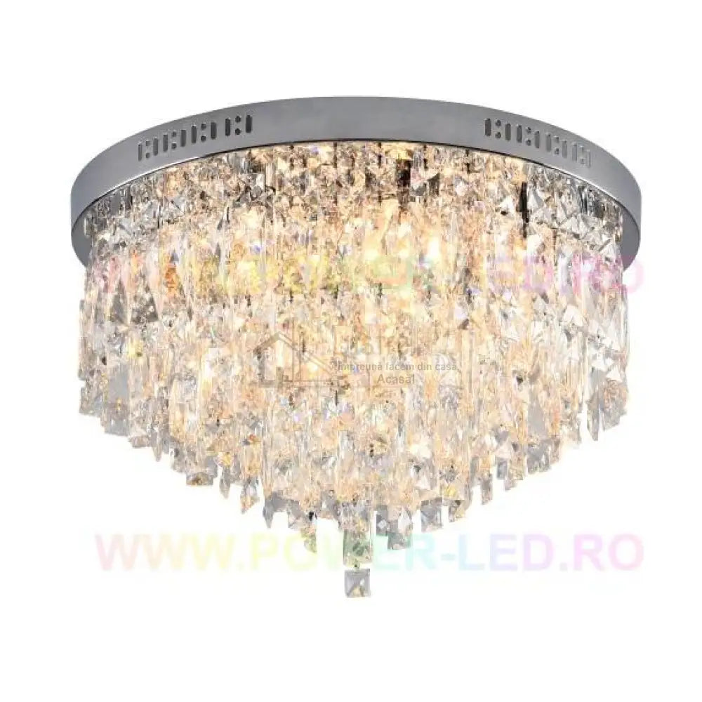 Candelabru Cristal Mary Silver Telecomanda Chandeliers