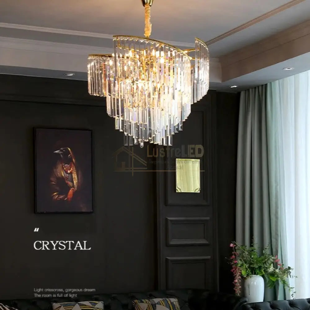 Candelabru Cristal Milano Gold Chandeliers Crystal