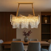 Candelabru Cristal Modern Milano Golden 80X30CM lustreled.ro