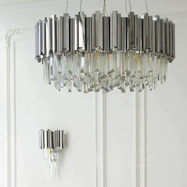 Candelabru Cristal GLORY CHROME GRANDE 600mm