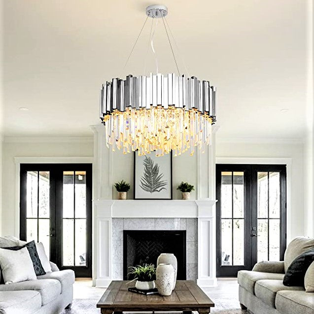 Candelabru Cristal GLORY CHROME GRANDE 600mm