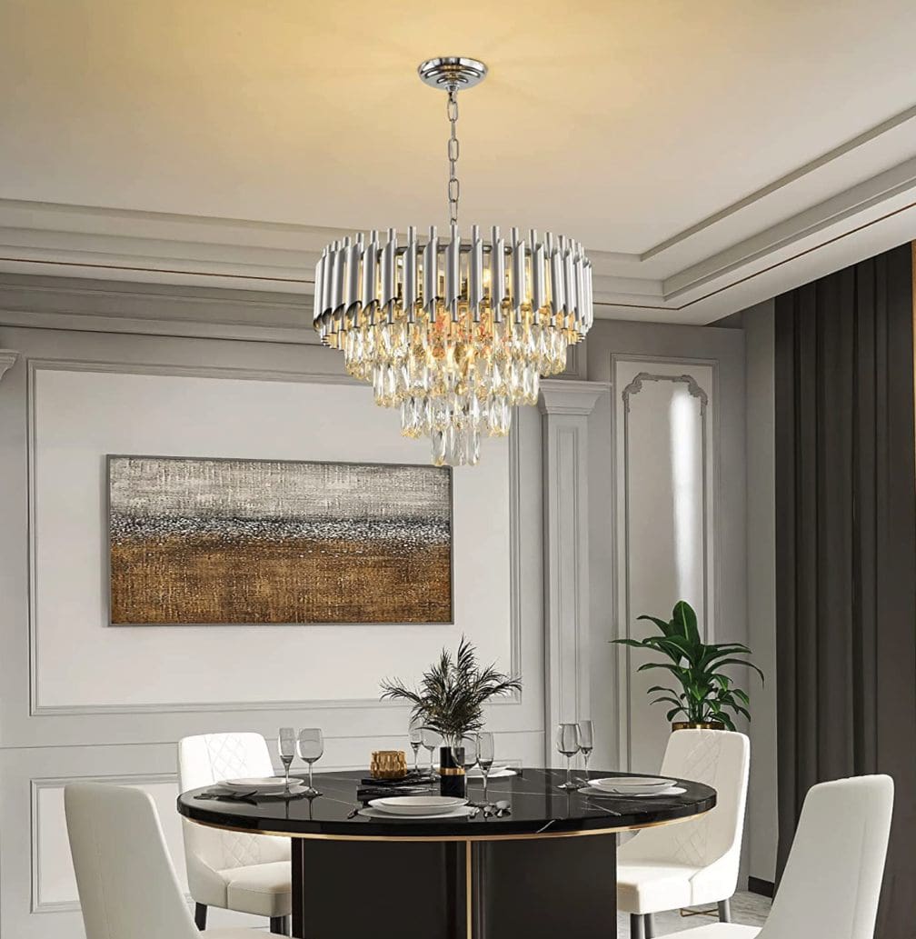 Candelabru Cristal Silver Panther 500mm