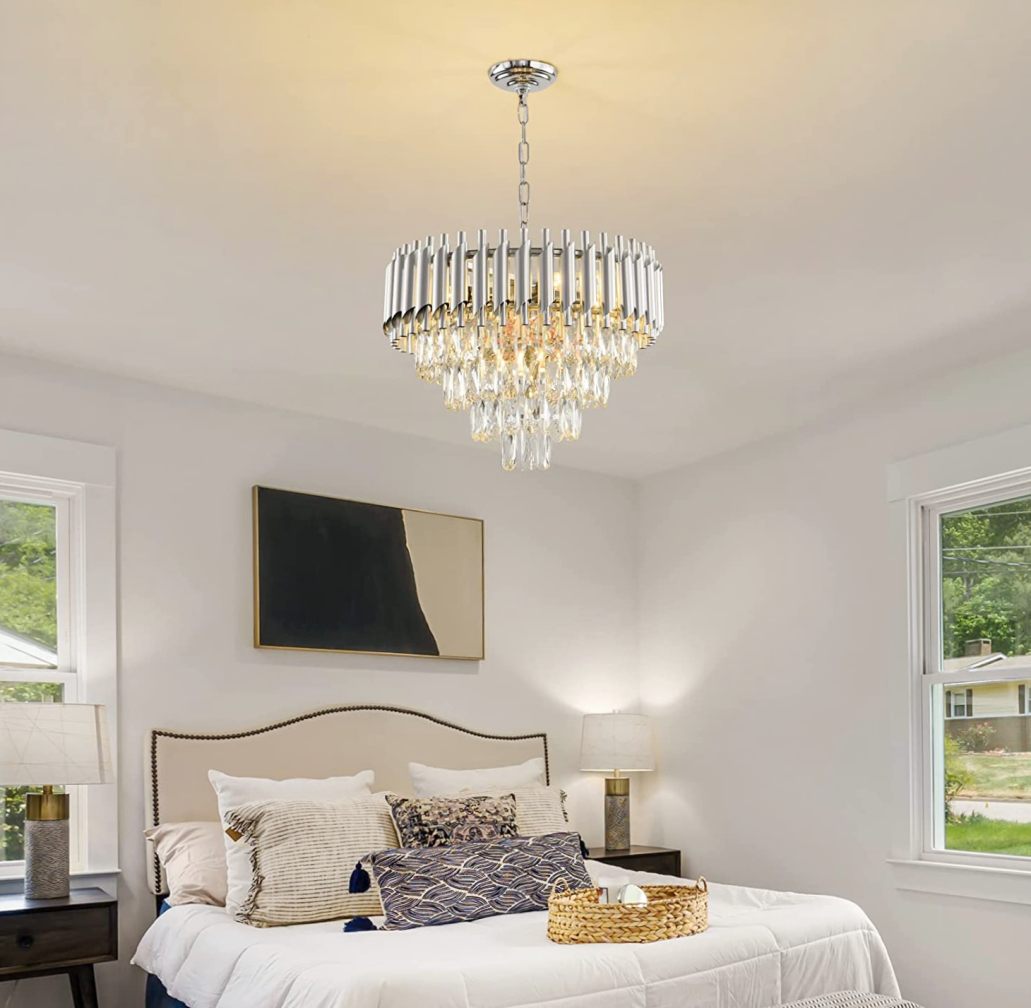 Candelabru Cristal Silver Panther 500mm