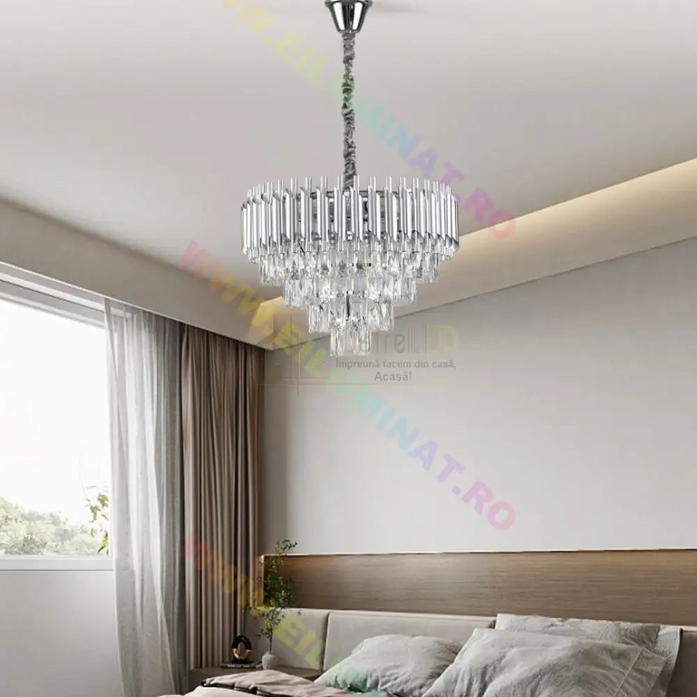 Candelabru Cristal Silver Panther 500Mm Chandeliers