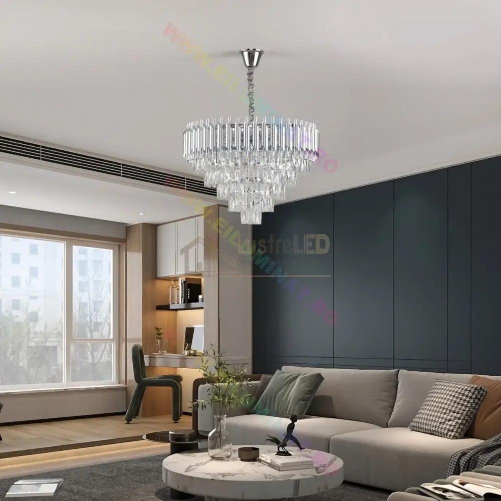 Candelabru Cristal Silver Panther 600Mm Chandeliers