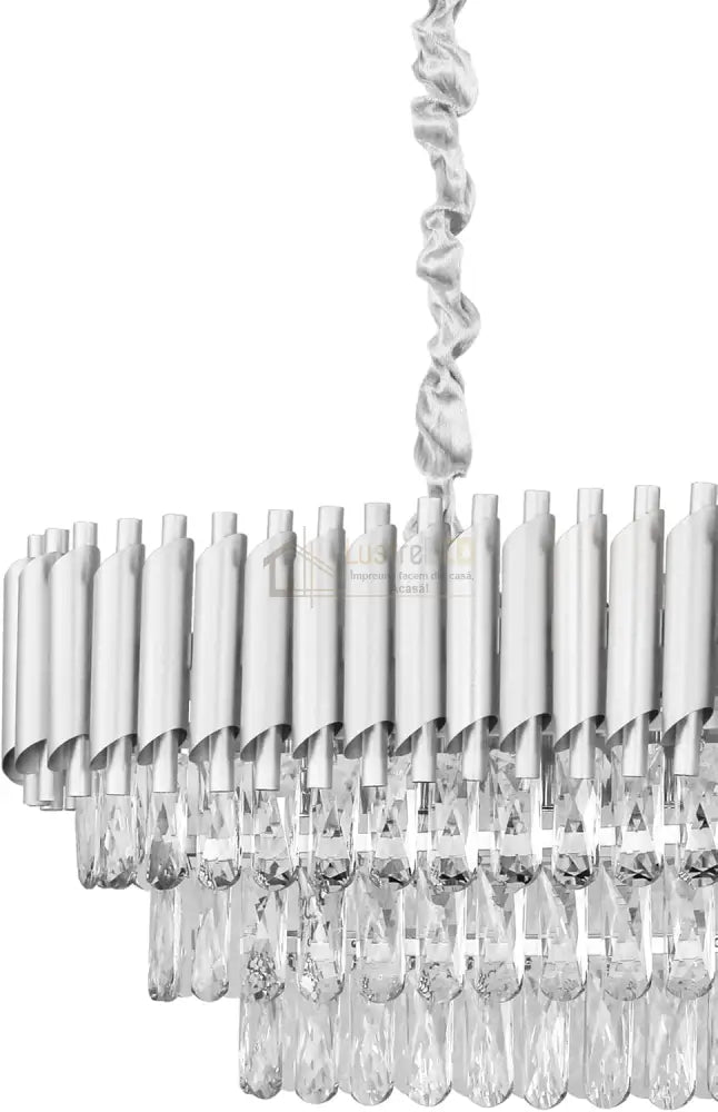 Candelabru Cristal Silver Panther 800X300Mm Chandeliers