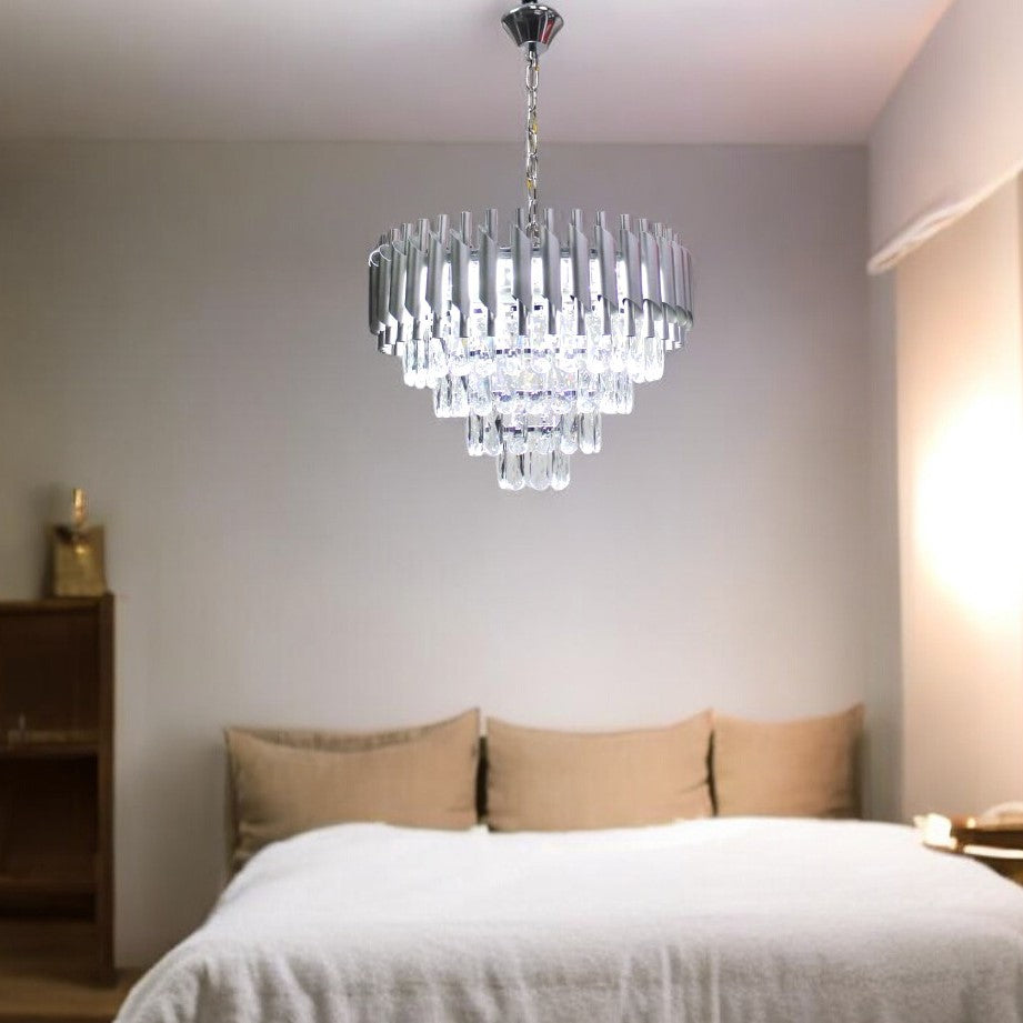 Candelabru Cristal Silver Panther 500mm