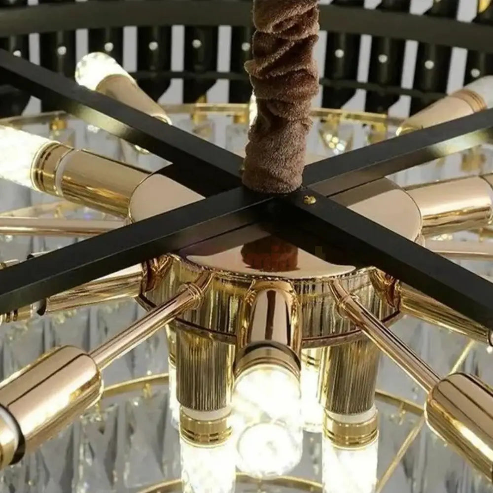 Candelabru Cristal 300mm WHITE PANTHER 8801/300 ALB + AURIU / CRISTAL / 30CM Chandeliers Crystal