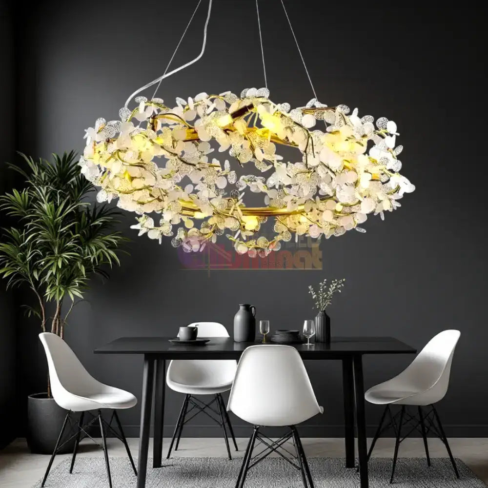 Candelabru Crystal Luxury Flowers lustreled.ro