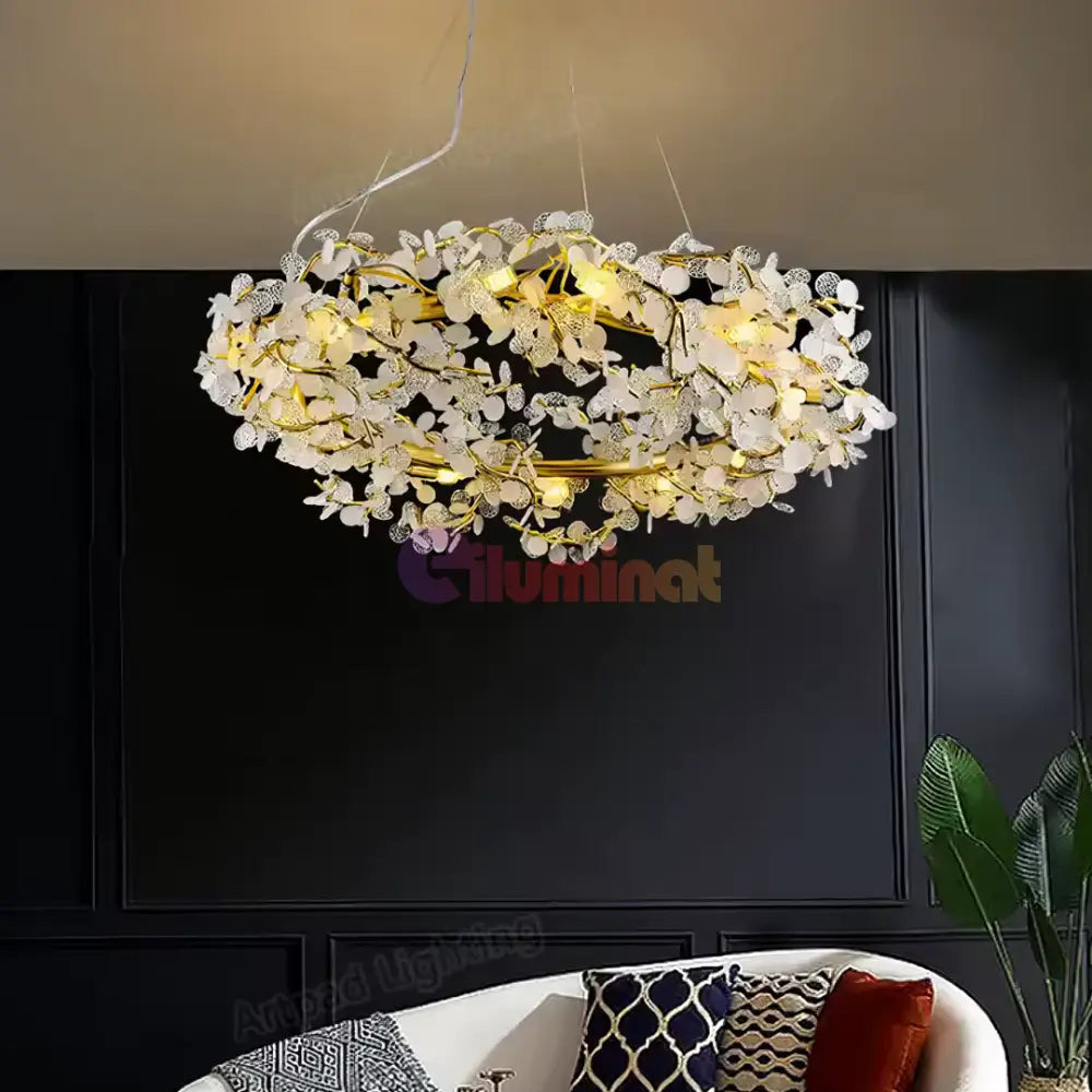 Candelabru Crystal Luxury Flowers lustreled.ro