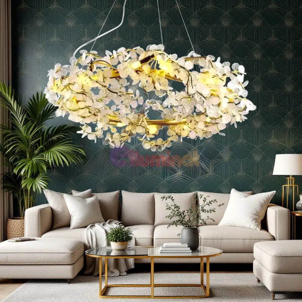 Candelabru Crystal Luxury Flowers lustreled.ro