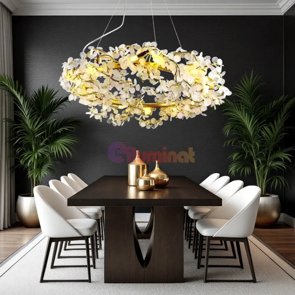 Candelabru Crystal Luxury Flowers lustreled.ro