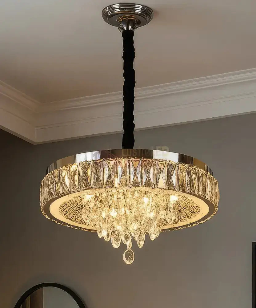 Candelabru LED Axon Cristal SIlver 112W ARGINTIE / CRISTAL Chandeliers Crystal