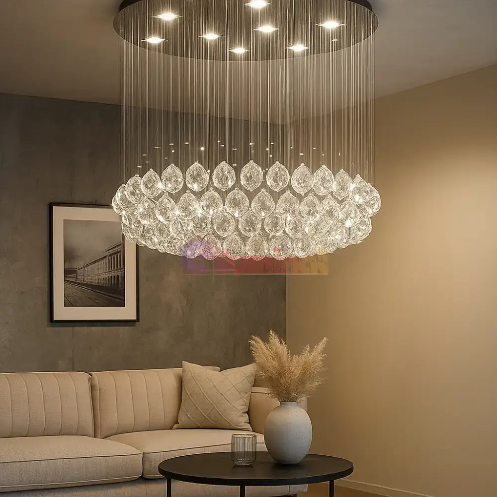 Candelabru LED Cristal Blinx 5x9W Silver ARGINTIE / CRISTAL Chandeliers Crystal