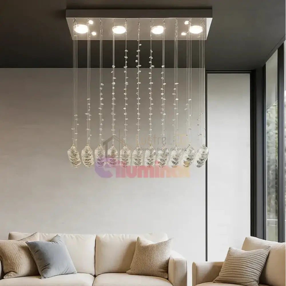 Candelabru LED Cristal Torra 4x5w Silver ARGINTIE / CRISTAL Chandeliers Crystal
