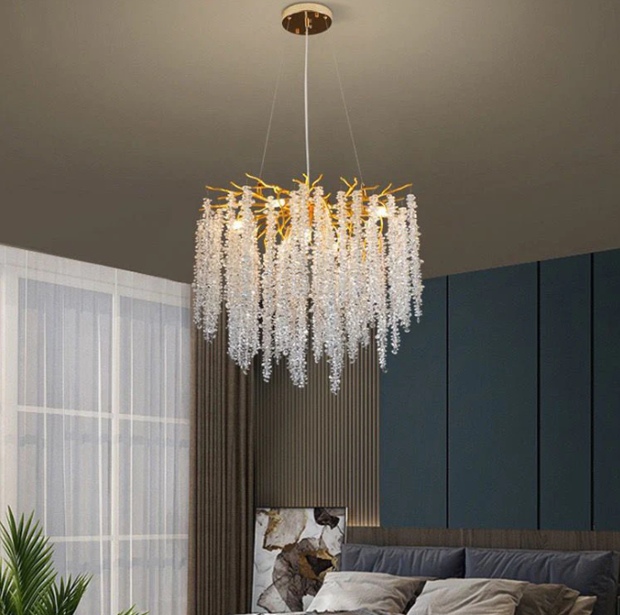 Candelabru Cristal LUXURY Golden Willow 45CM