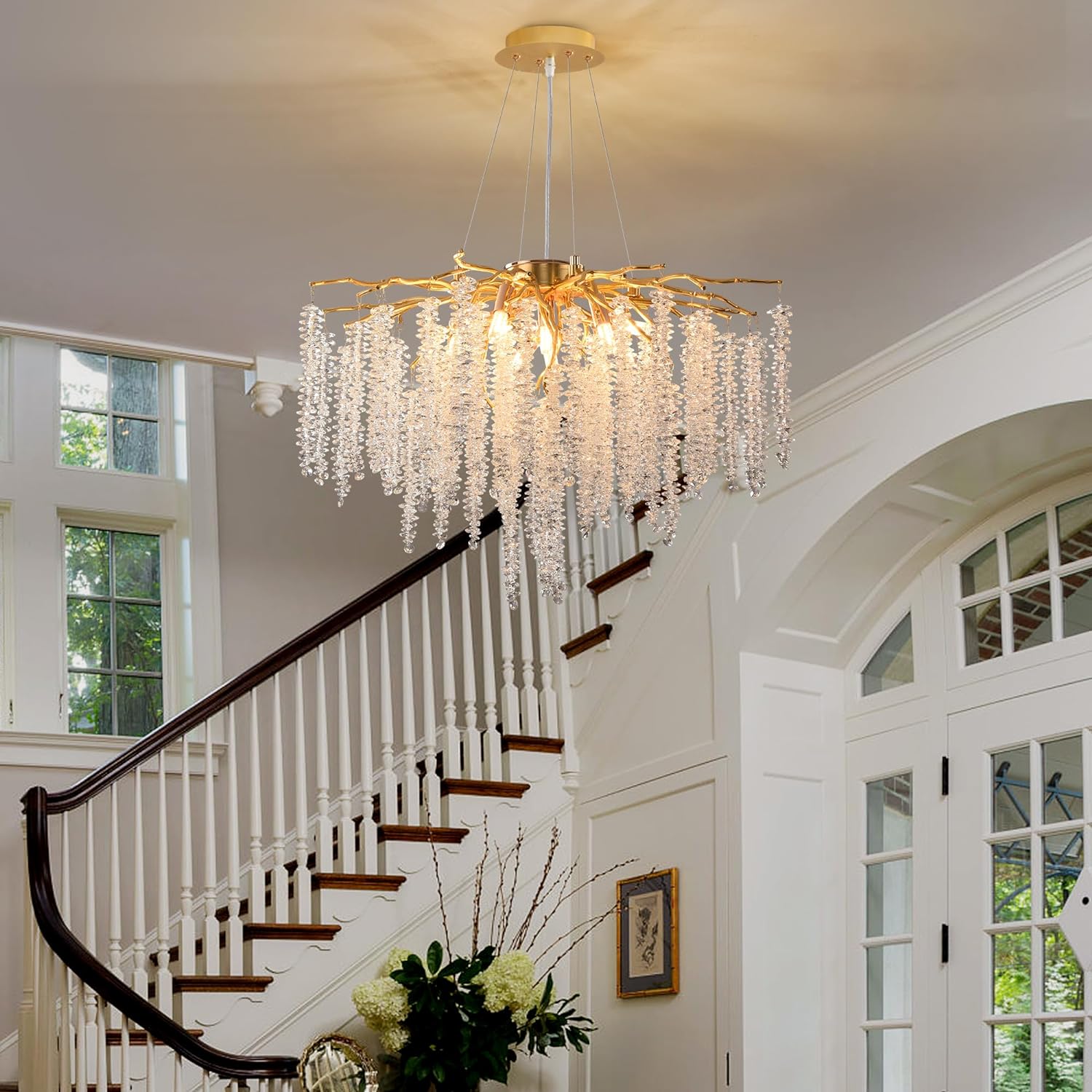 Candelabru Cristal LUXURY Golden Willow 60CM