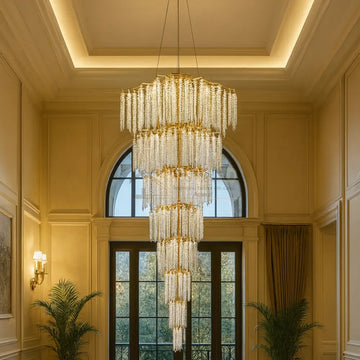Candelabru LUXURY Golden Willow Gigant 300CM AURIE / 300CM / LUXURY Chandeliers Crystal