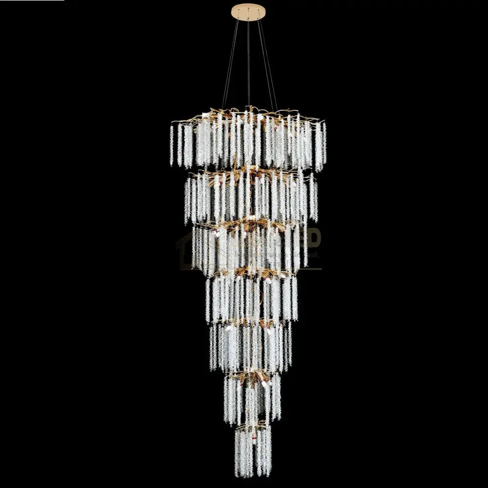 Candelabru LUXURY Golden Willow Gigant 300CM AURIE / 300CM / LUXURY Chandeliers Crystal