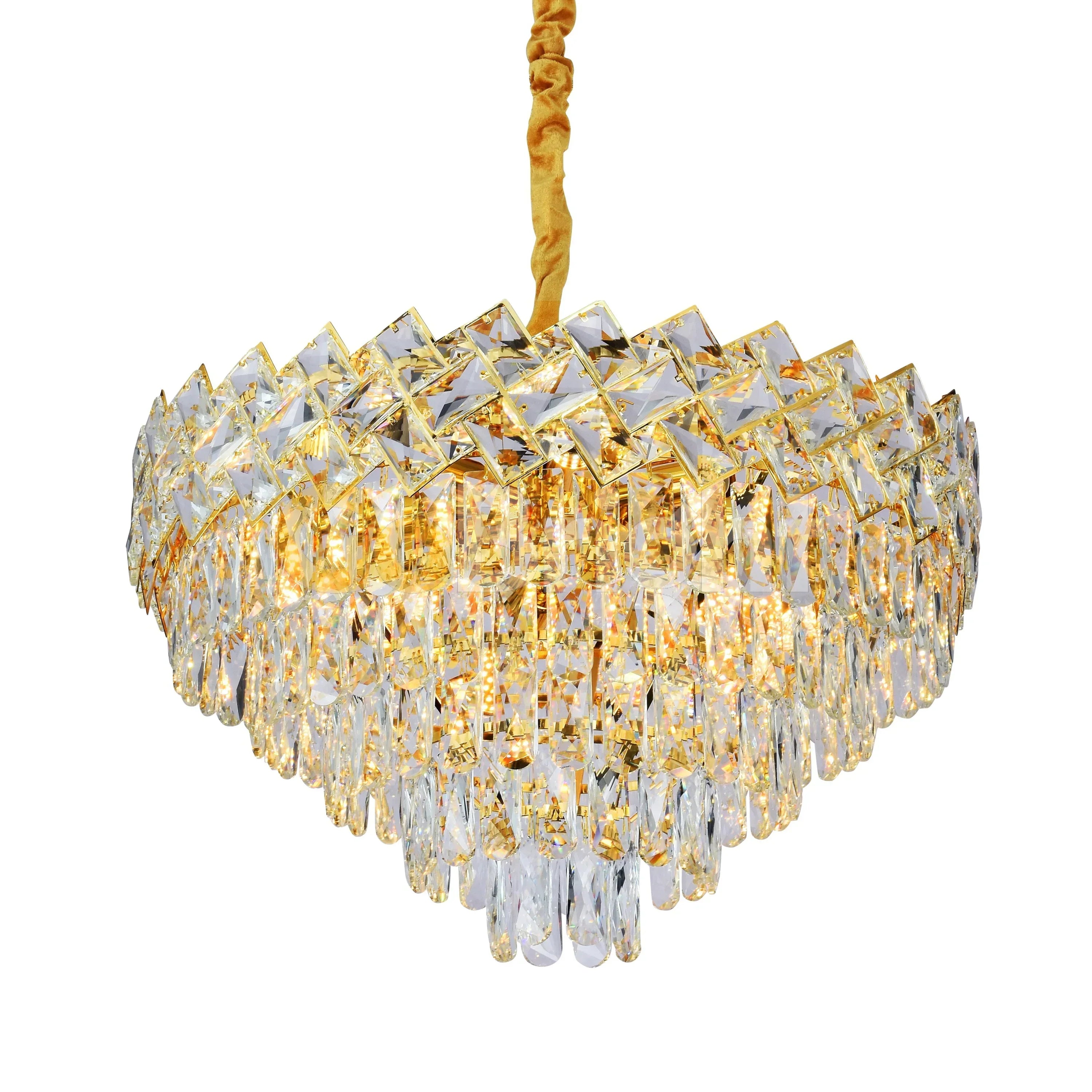 Candelabru Cristal MALLI Gold ⌀60CM