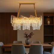 Candelabru Cristal Modern Milano Golden 80X30CM