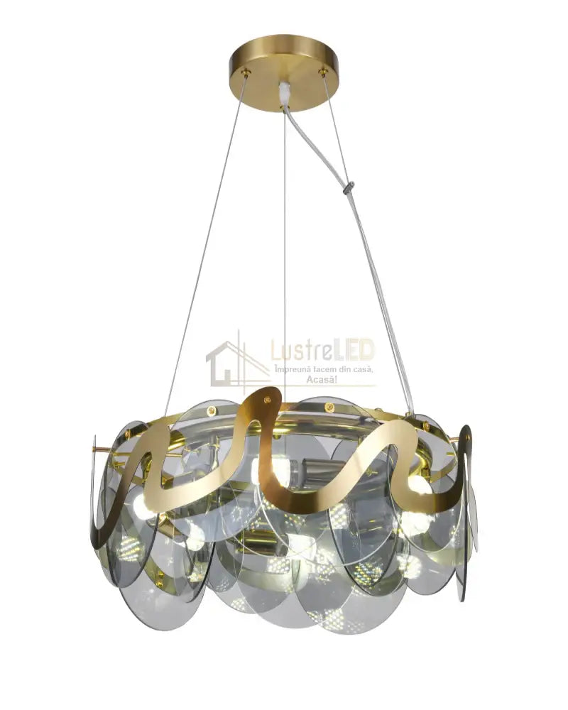 Candelabru Mini HARA Gold 6xE14 Ø50CM Chandeliers Crystal