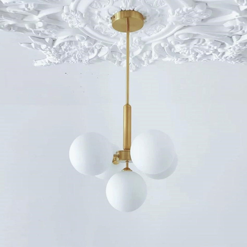 Lustra Abajur Mat Gold Dx2410-5 Chandeliers