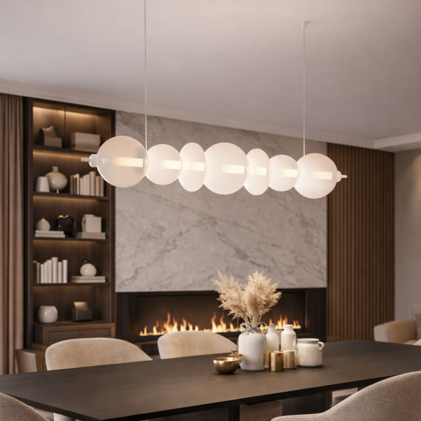Lustra LED Suspendata Daphne White Premium Echivalent 500W