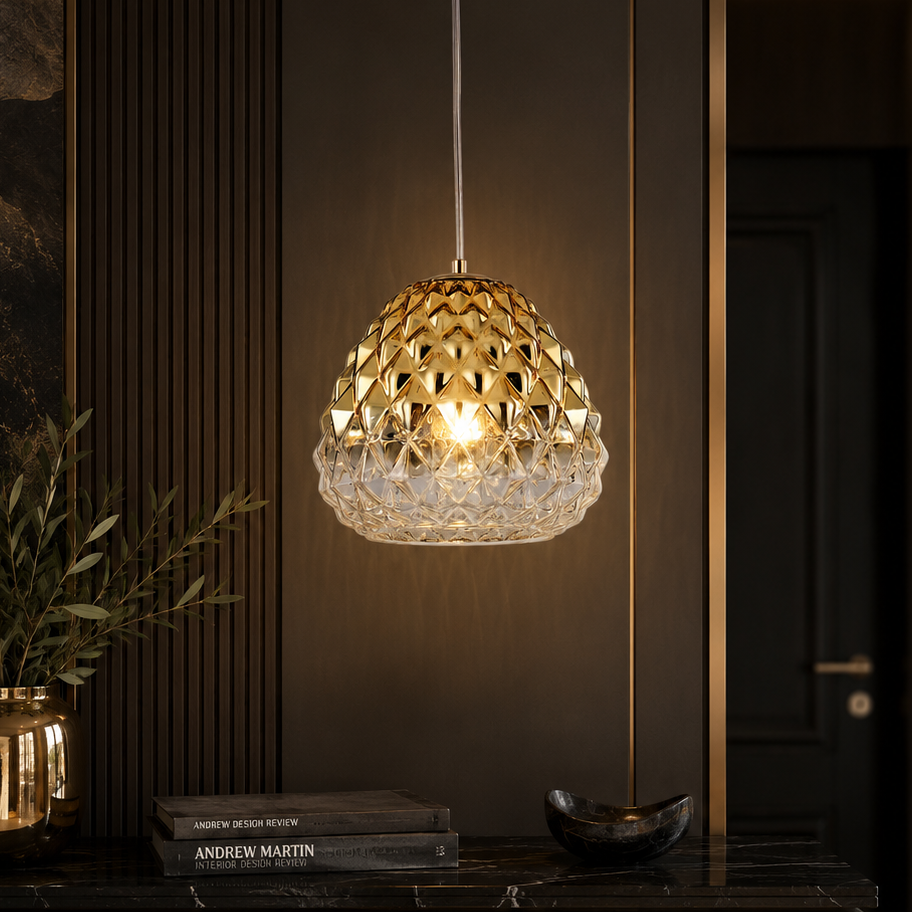 Pendul DIAMOND Unique 1xE27 Gold
