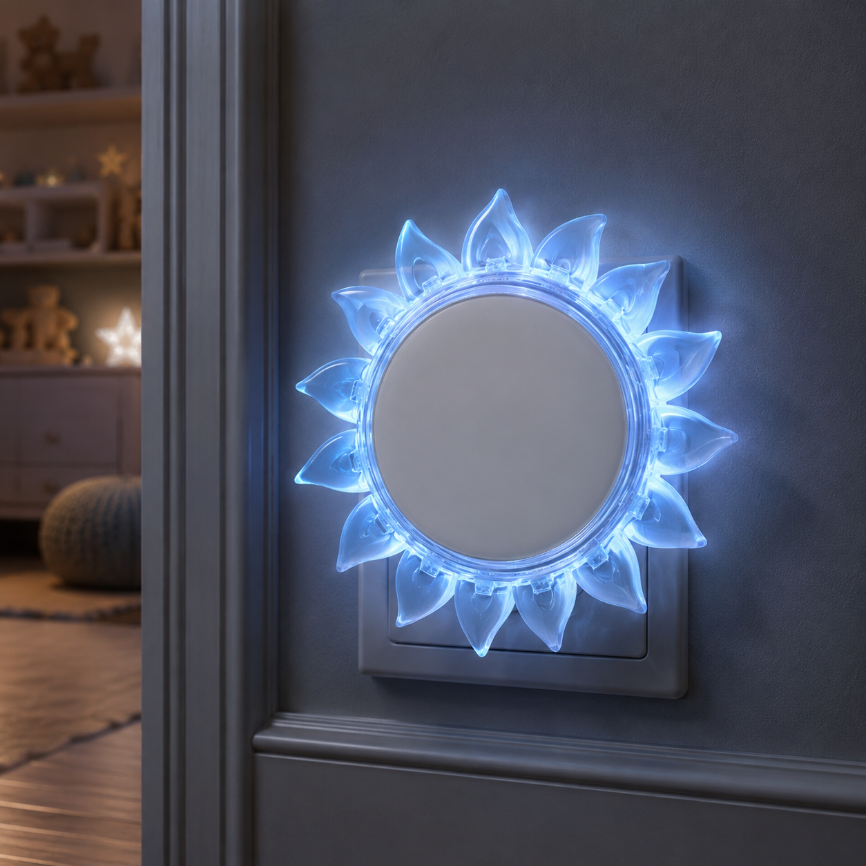 Lampa de veghe LED SUN 0.4W Blue