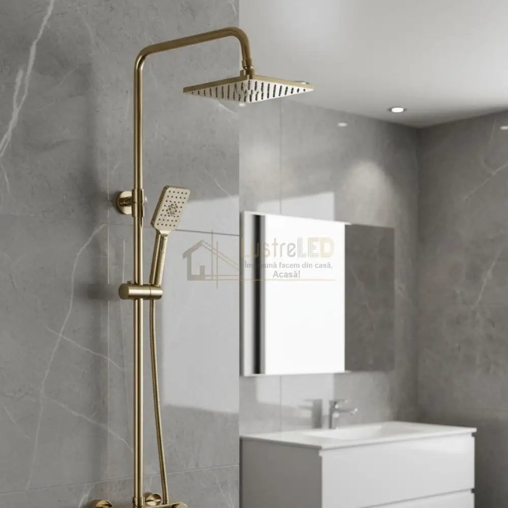 Coloana de Dus Auriu Mat 3 Functii