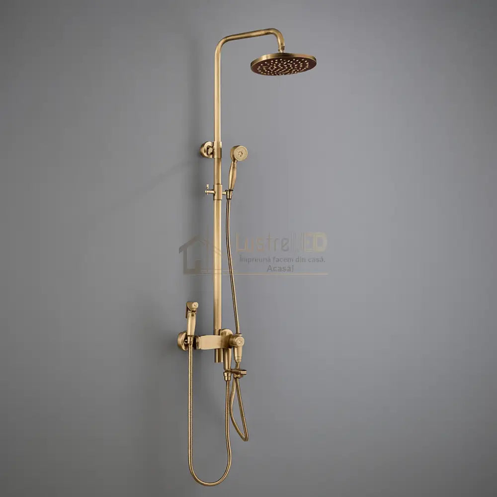 Coloana de Dus Bronz Antichizat 4 Functii din Alama Sanitara