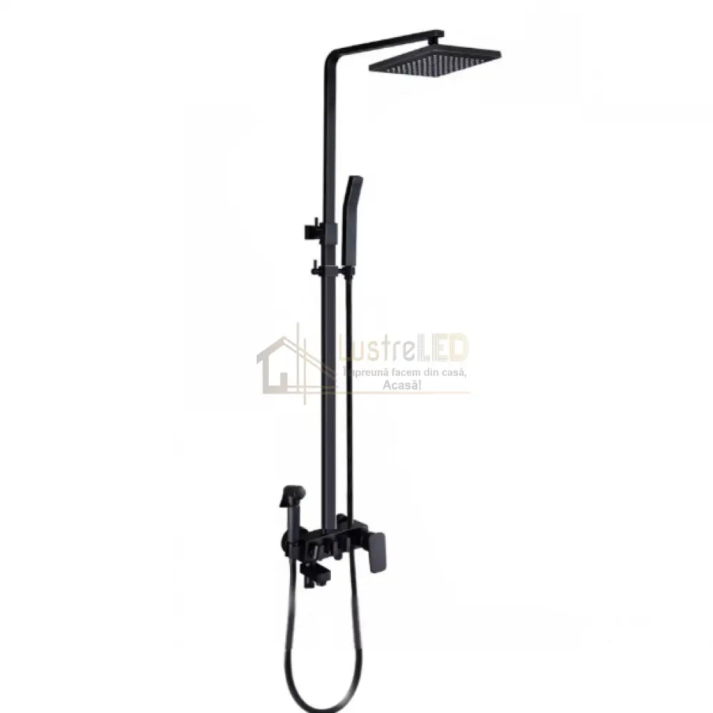 Coloana de Dus Negru Antichizat 4 Functii din Alama Sanitara