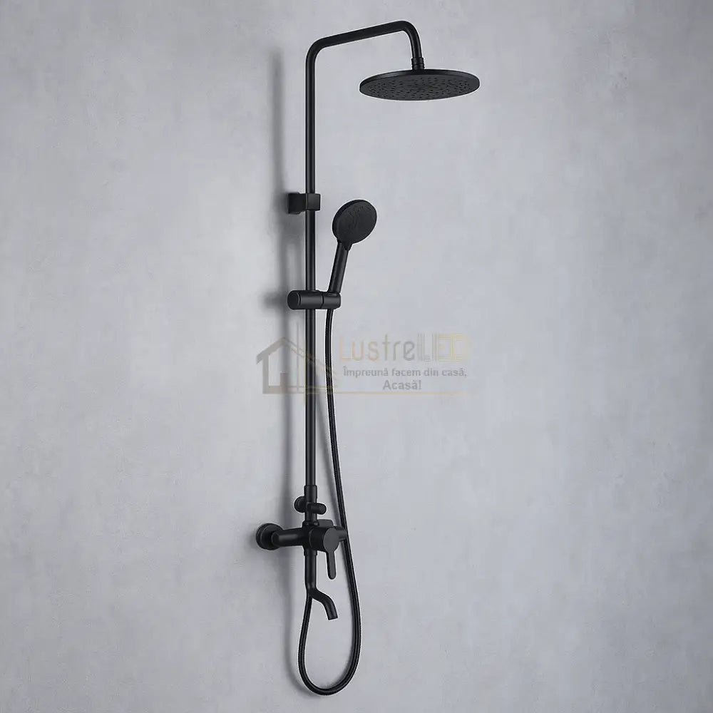 Coloana de Dus Negru Mat Design Modern