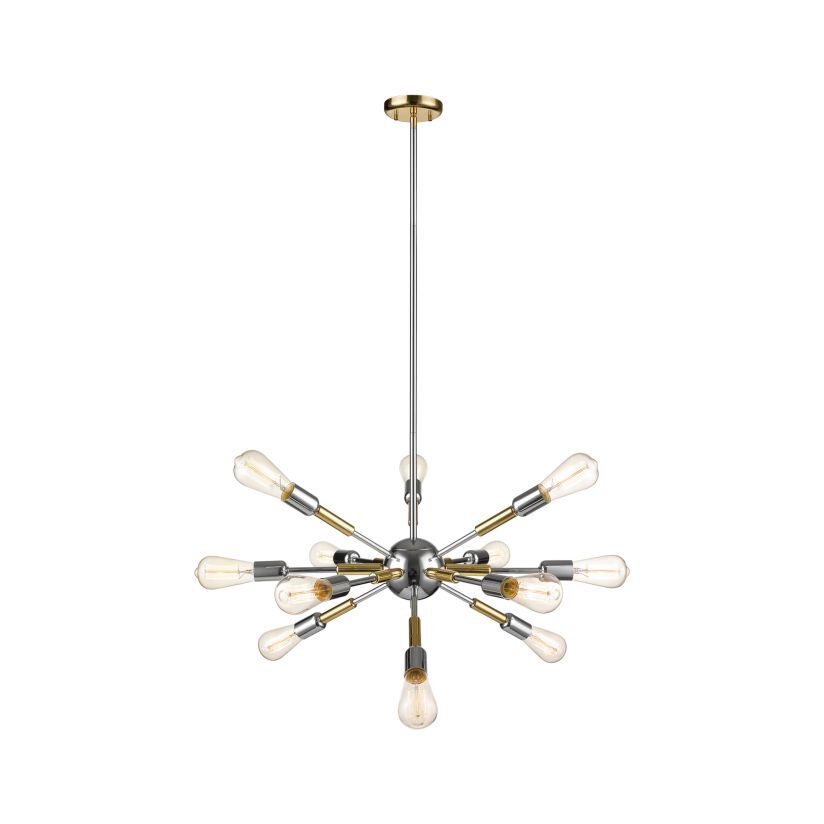 Lustra COMET Unique 12xE27 Crom&Gold