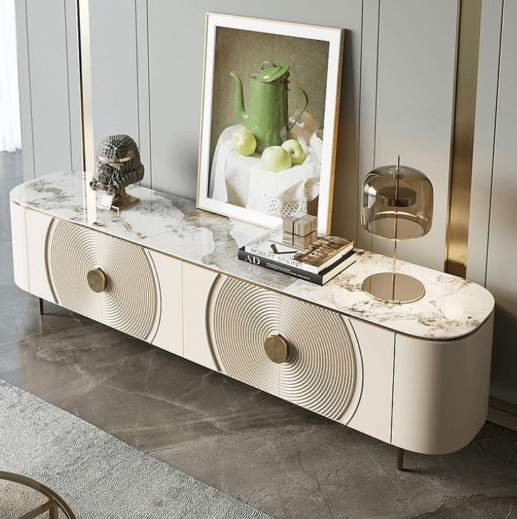 Comoda cu 4 Usi Luxury Line Suprem cu Blat din Marmura