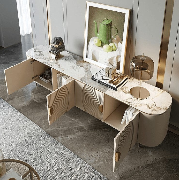 Comoda cu 4 Usi Luxury Line Suprem cu Blat din Marmura