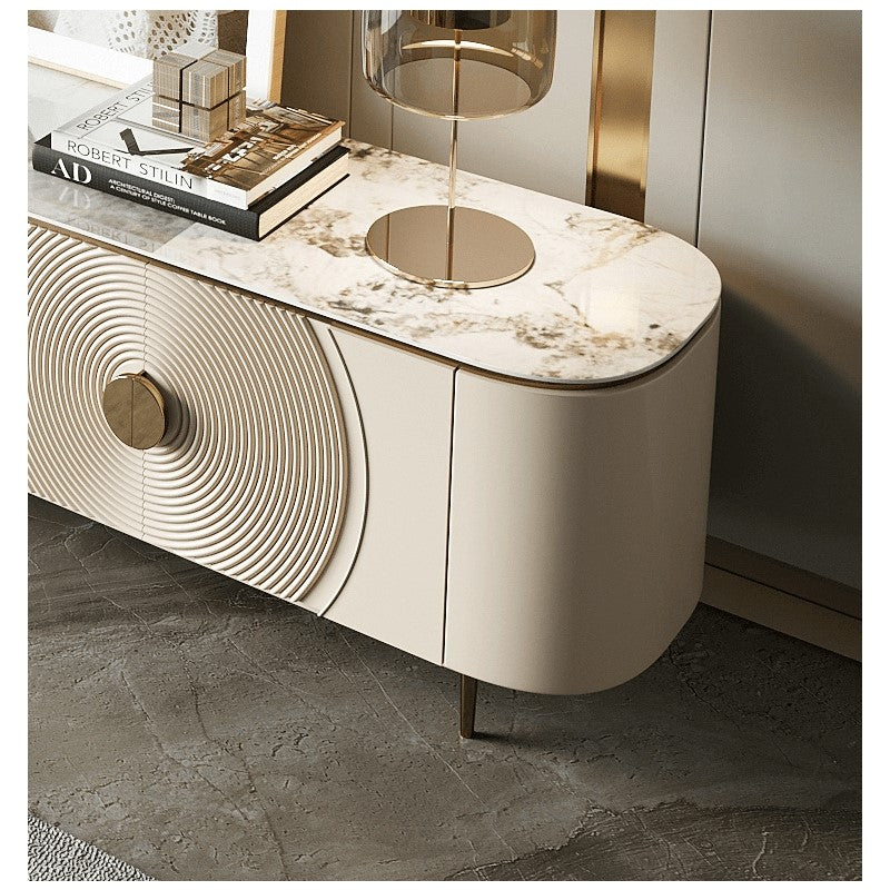 Comoda cu 4 Usi Luxury Line Suprem cu Blat din Marmura