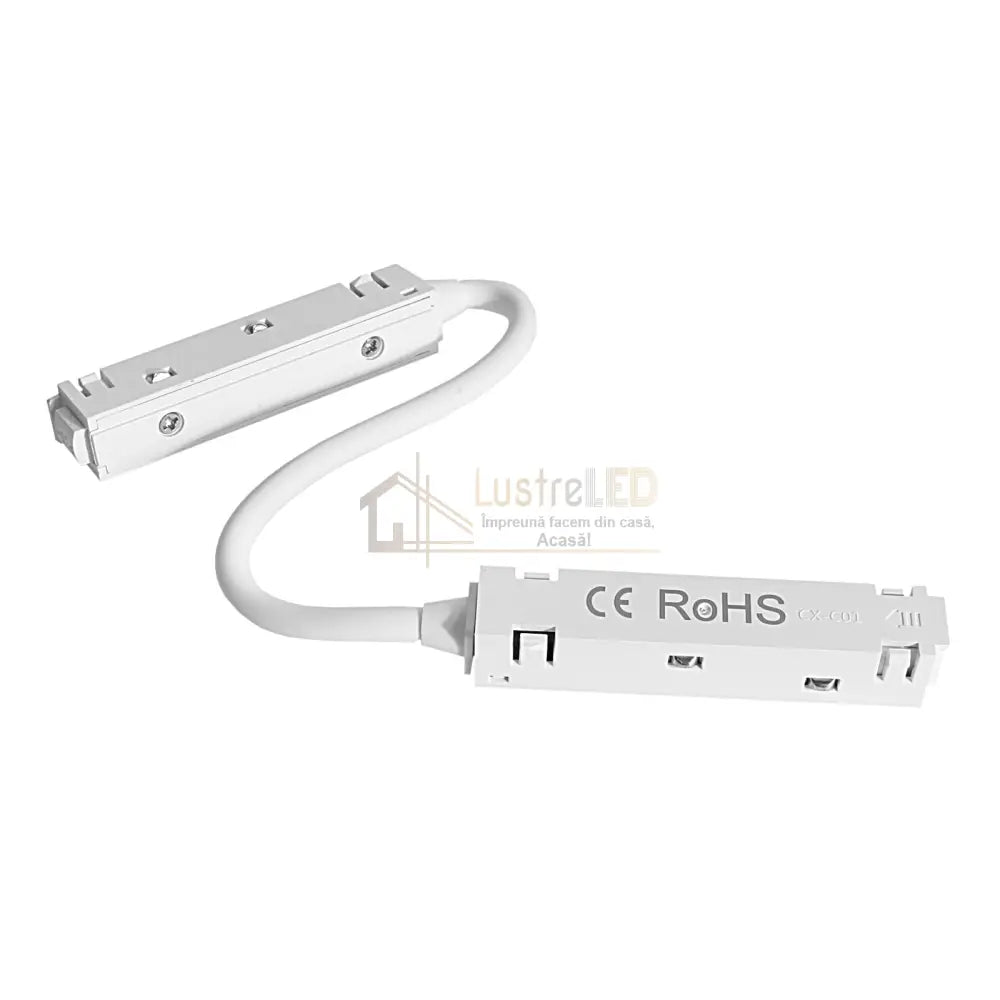 Conector Alimentare Sina Magnetica ALB lustreled.ro