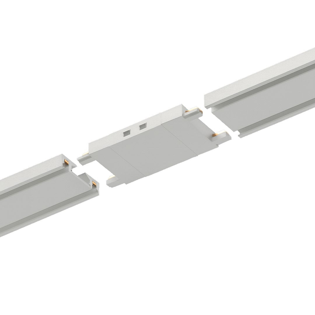 Conector Drept Premium White pentru Sina Magnetica Hyper