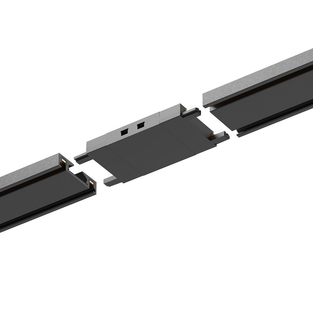 Conector Drept Premium Black pentru Sina Magnetica Hyper