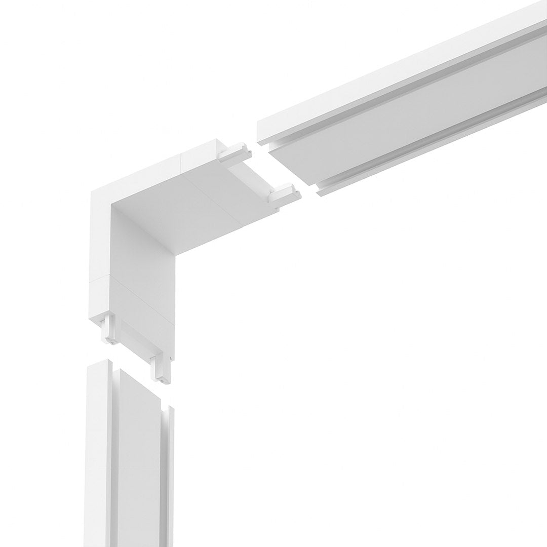 Conector L Inferior Premium White pentru Sina Magnetica Hyper