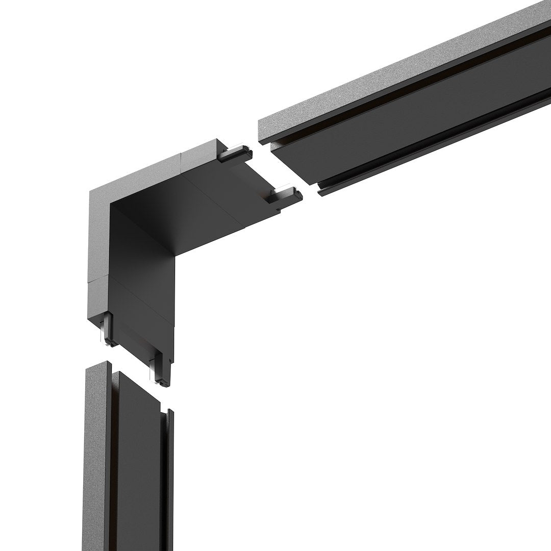 Conector L Inferior Premium Black pentru Sina Magnetica Hyper