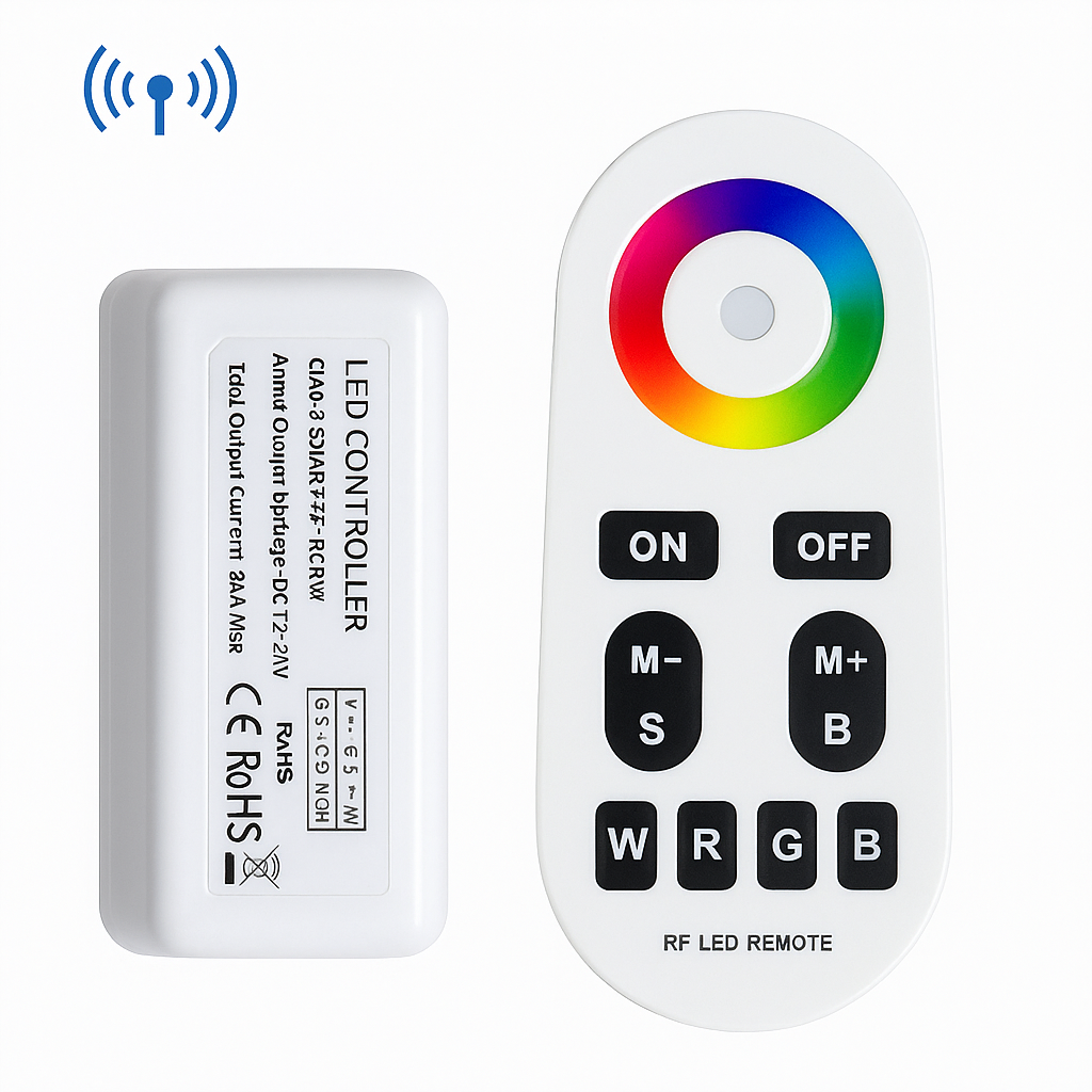 Controller RGBW SMART 10A 12V cu Telecomanda RF