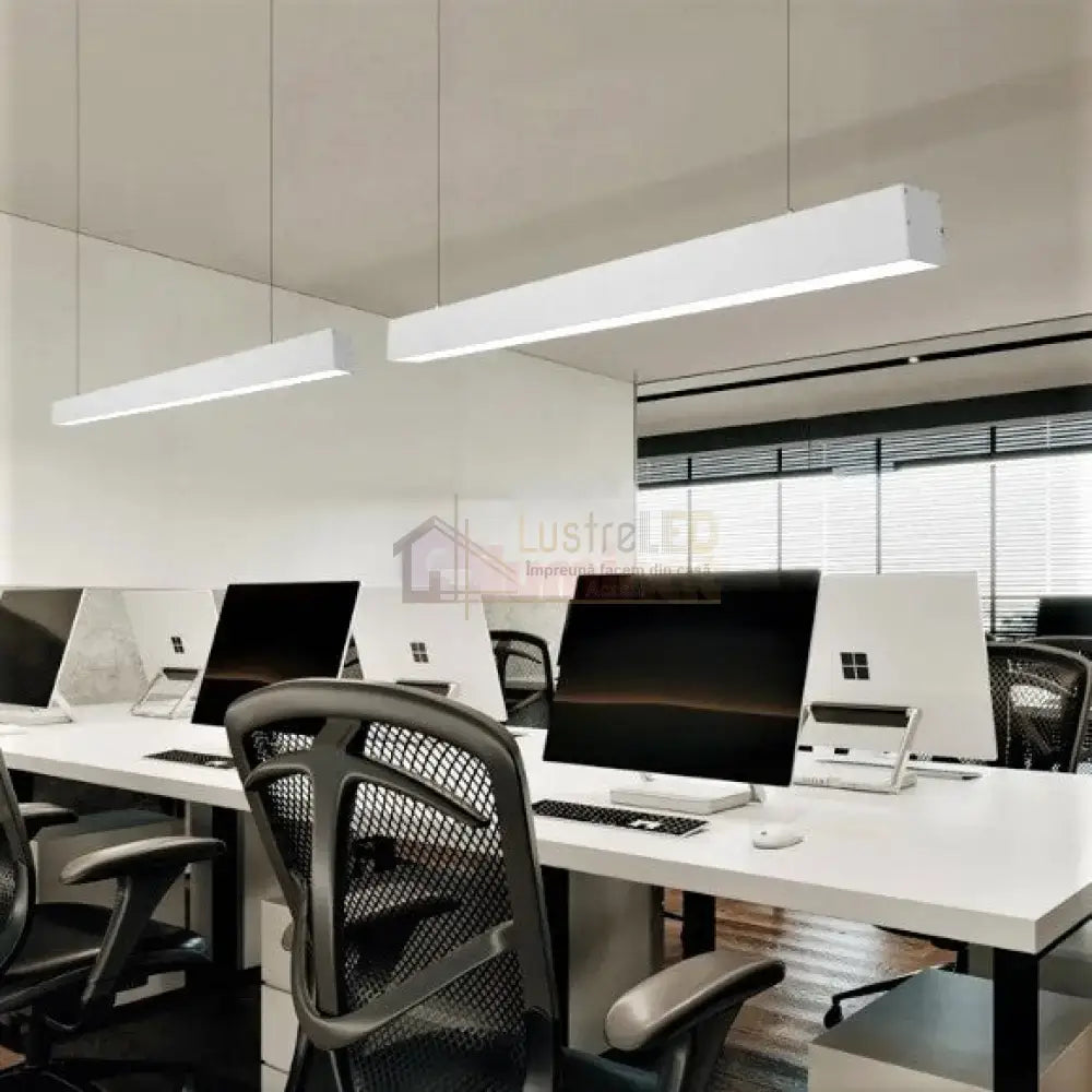 Corp Iluminat Led Liniar 54W 120Cm Suspendat/Aplicat Alb Liniar Light