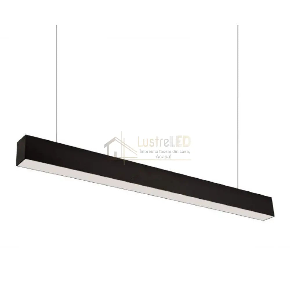 Corp Iluminat Led Liniar 54W 120Cm Suspendat/Aplicat Negru Lighting