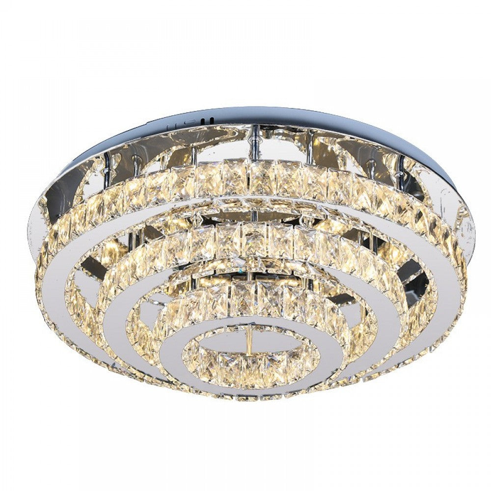 Lustra LED Cristal Exquisite Round Echivalent 800W Telecomanda
