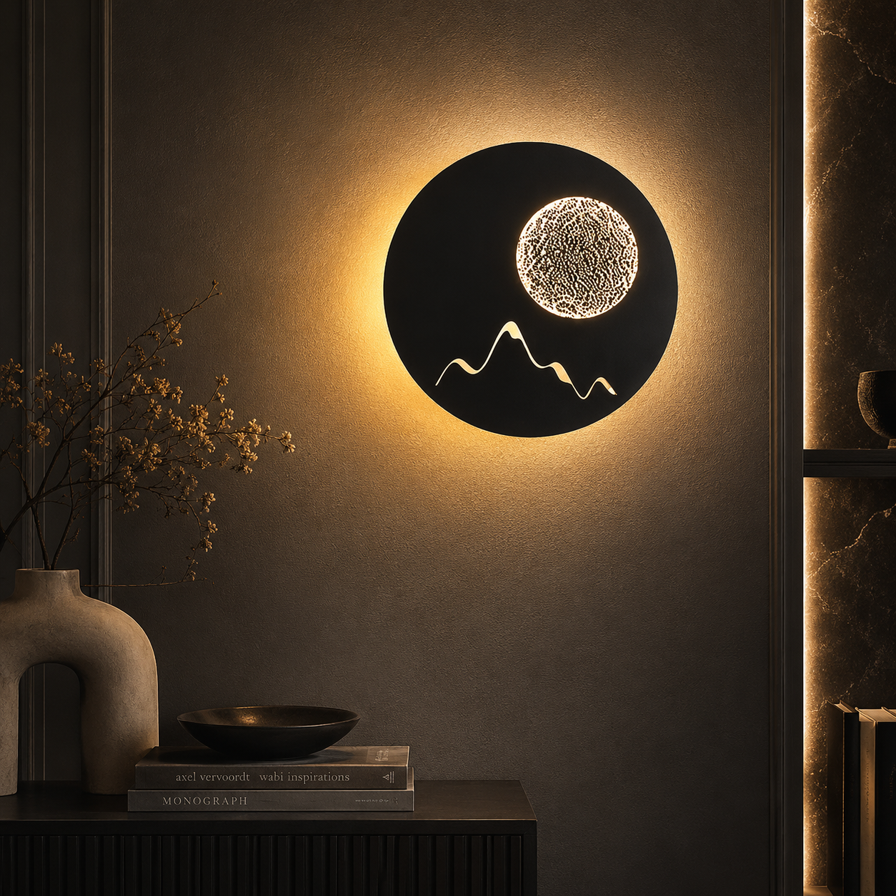 Aplica LED ASTRAL Black 3 Lumini Echivalent 120W