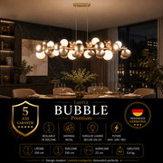 Lustra Suspendata Premium Bubble Gold 10xG9
