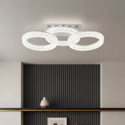 Lustra LED MATEO 3 Circle White Echivalent 600W Telecomanda